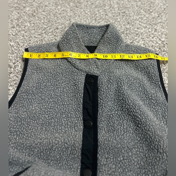 Carhartt Women's Vest XXL (20) Relaxed Fit Sherpa Fleece Snap Front Gray Black - Picture 11 of 12